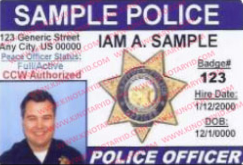 Police ID Card-HR218 Compliant
